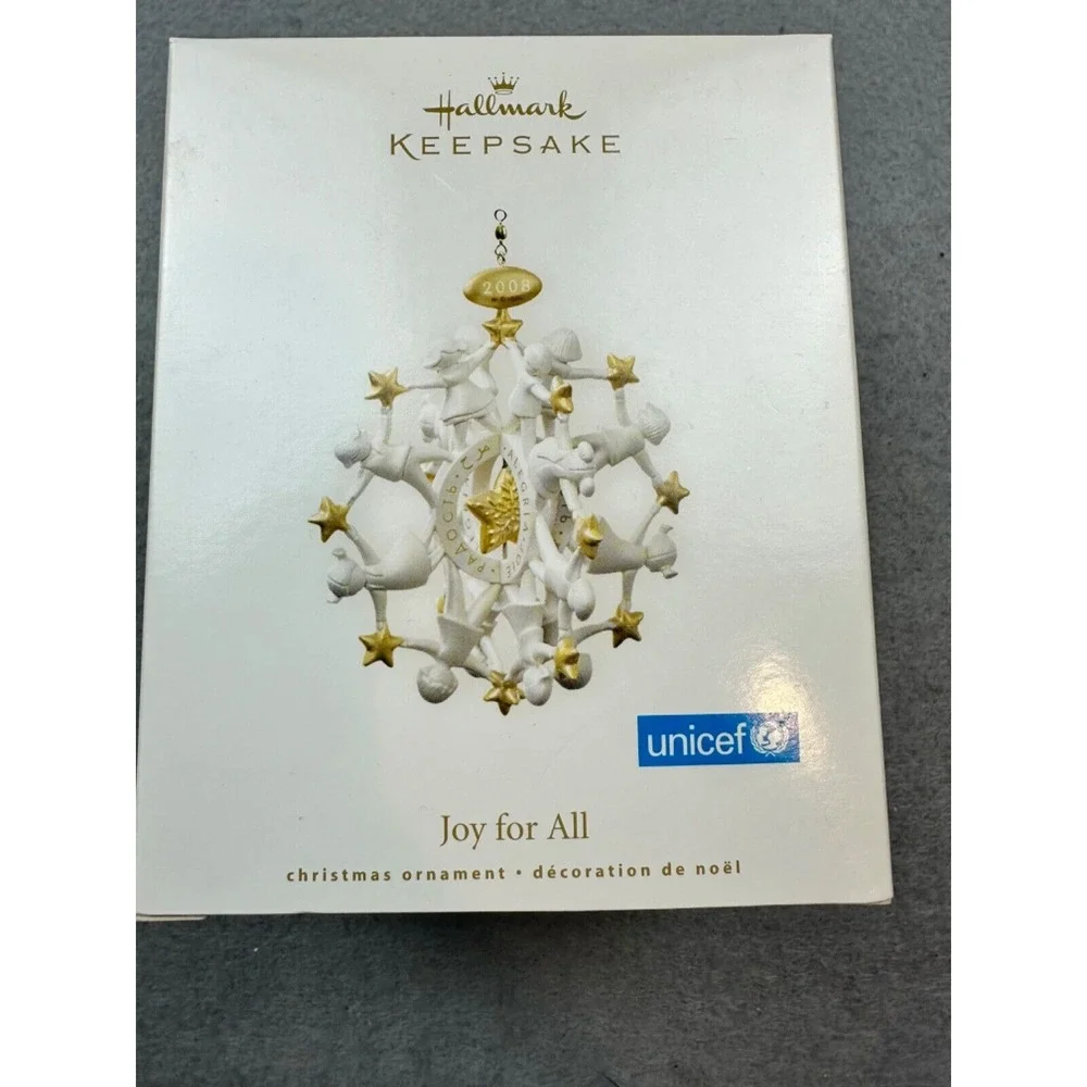 NIB! Joy‎ for All Unicef 2008 Hallmark Keepsake Christmas Tree Ornament